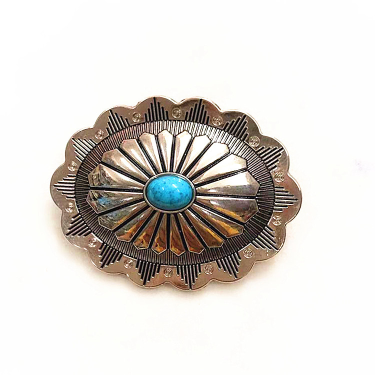 Oval Cloth Buckle Alloy Decorative Buckle DIY Vintage Leather Buckle Luggage Chain Key Chain Coin Buckle Ring Style