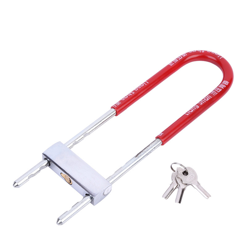 Glass door lock U-shaped door lock for shops glass door double door lock motorcycle lock shopping mall door lock door U-shaped lock