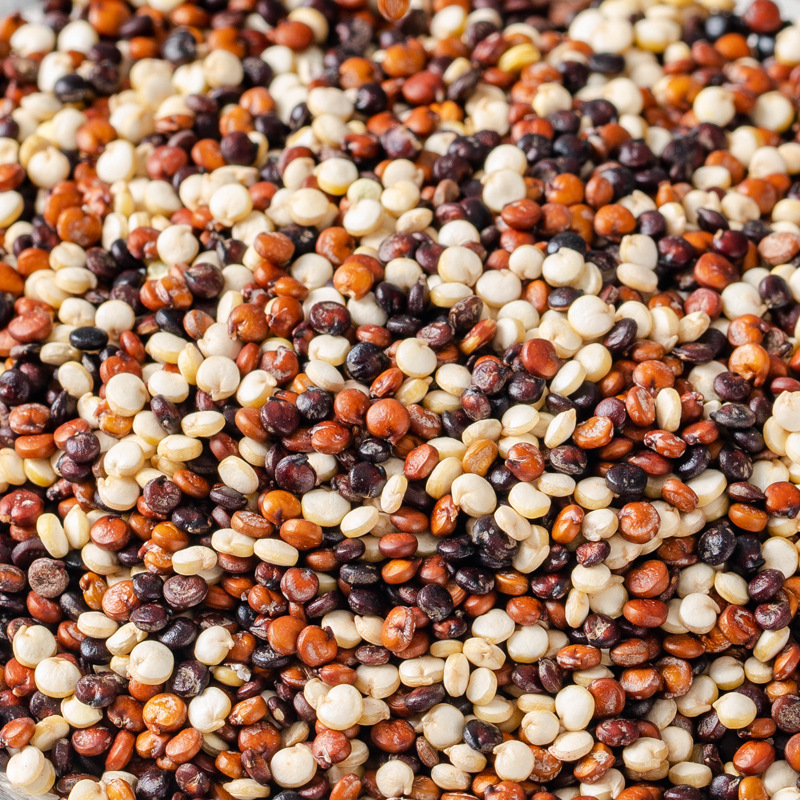 Customized imported quinoa tricolor mixed quinoa rice Bolivia quinoa 1kg red black and white tricolor quinoa OEM