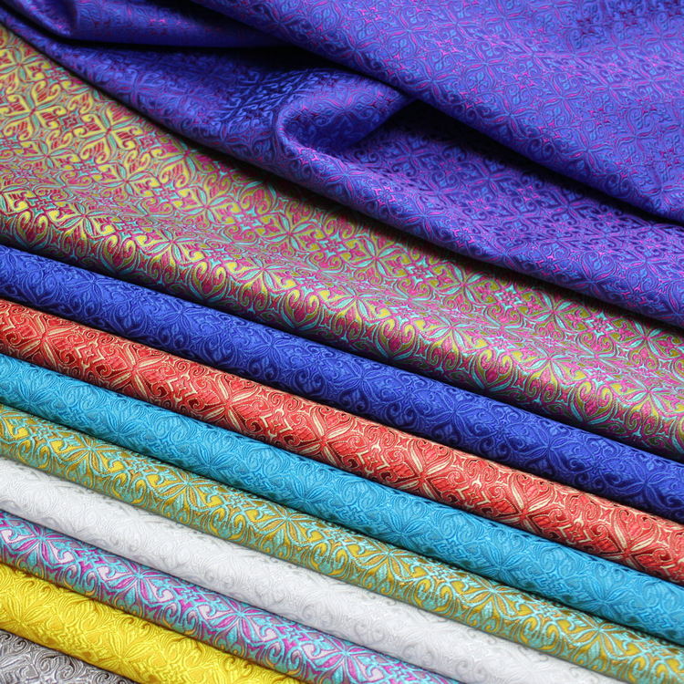 Chinese Style Cheongsam Baby Clothes Children's Clothing Mongolian Robe Fabric Decorated Packaging Handmade Jacquard Brocade Spinning Satin Fabric