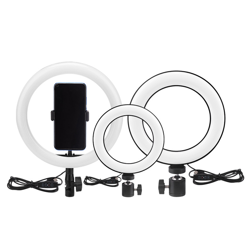 Factory spot live beauty artifact stall light fill light mobile phone bracket ring LED light self-timer fill light
