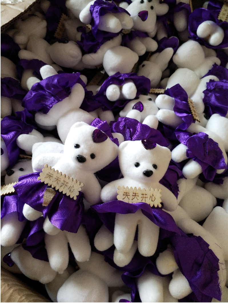 Yiwu Factory Direct Sale Cartoon Foam Diamond Bear Ice Cream Bear Single Soap Flower Material Eps Foam