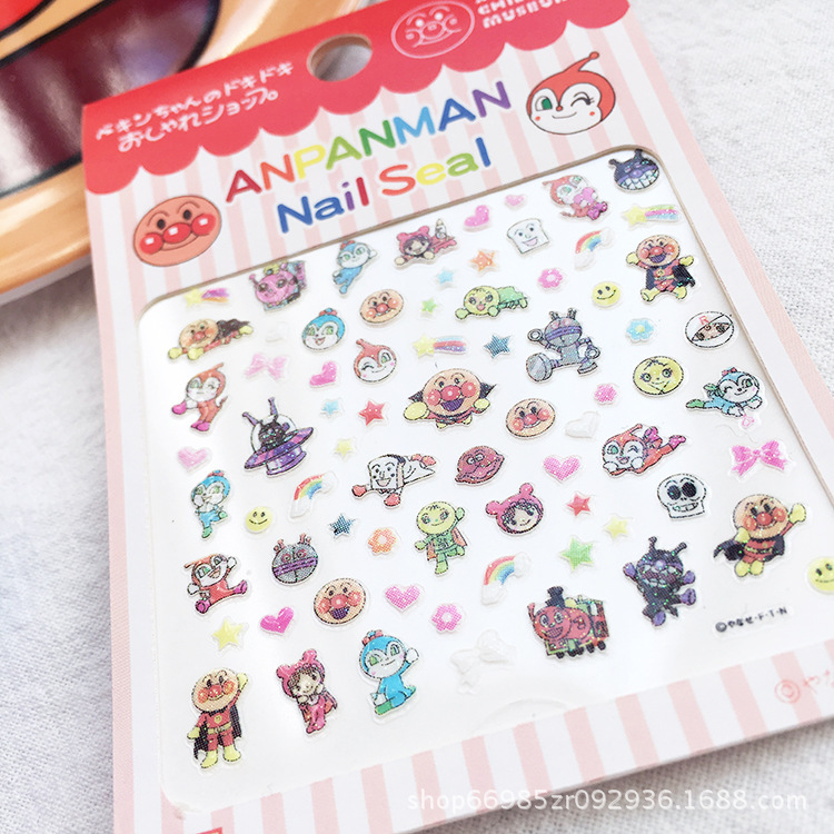 Clearance* Bread and Sister Noodles Super Cartoon Stickers Nail Stickers Children's Nail Art Stickers Same Style as Little Red Book
