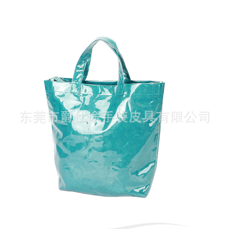 European and American Simple Dupont Paper Handbag, Waterproof and Environmentally Friendly Tyvek Shoulder Bag, Creative Double Layer Handbag