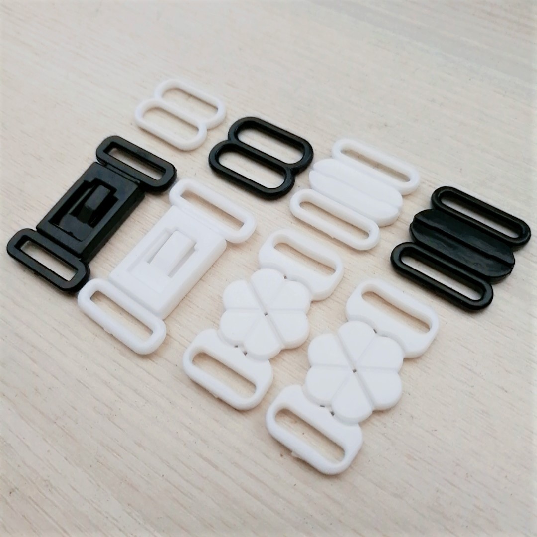 Bow extension with plastic buckle JK uniform collar tie buckle bra shoulder strap adjustment buckle accessories