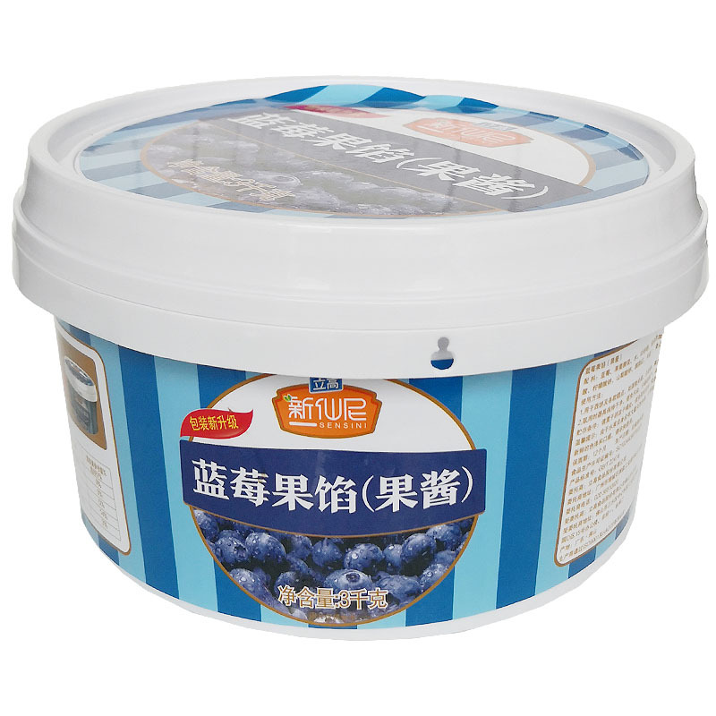 Ligao xinxianni blueberry fruit stuffing 3kg baking jam containing 50% fresh fruit meat bread cake mousse sandwich decoration