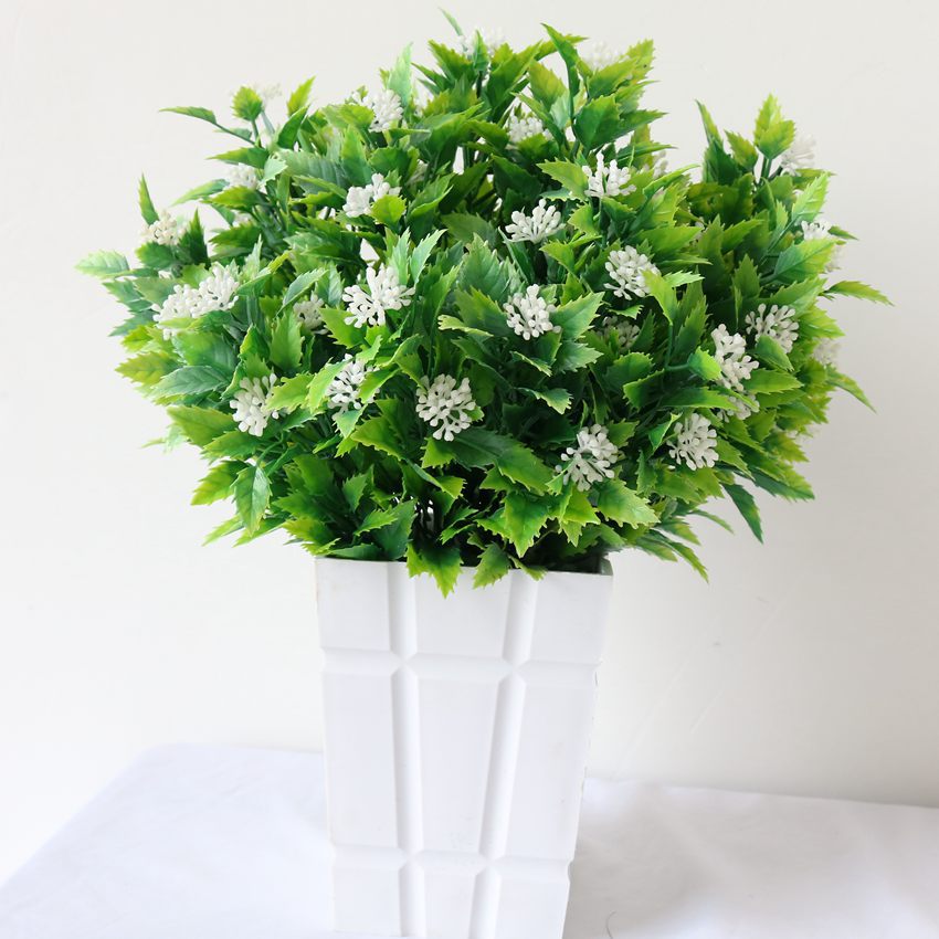 Artificial Plastic Grass Bundle Artificial Plant Fake Flower Soft Decoration Eucalyptus Milano