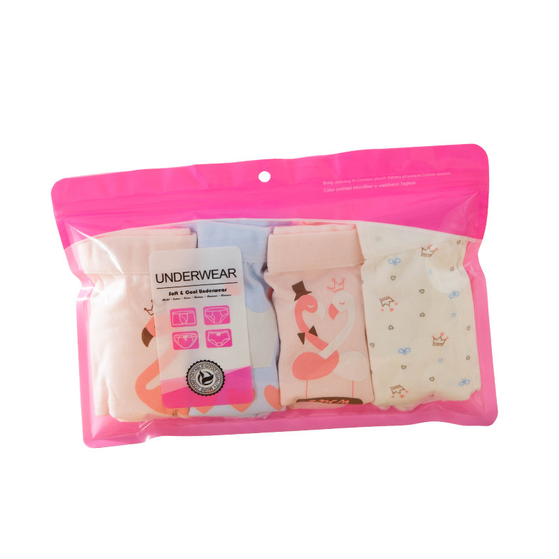 Underwear Bag Self-Sealing Packaging Bag 1 to 5 Pieces Gift Bag Half Opening High-End Universal Storage Underwear Bag Packaging