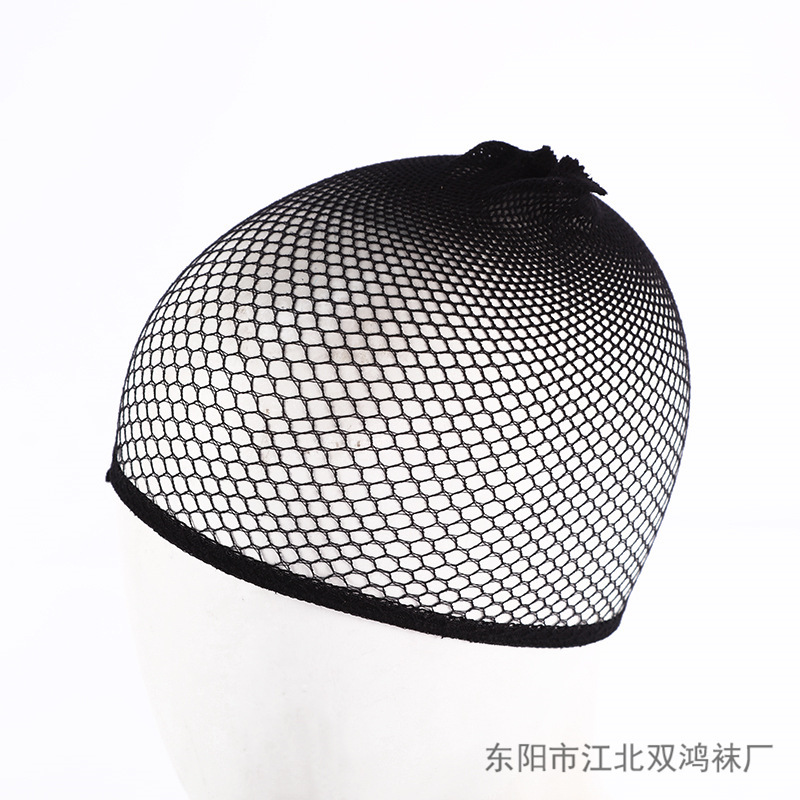 Hot cross-border one-pass fake hair net cap factory direct sales care wig hair net