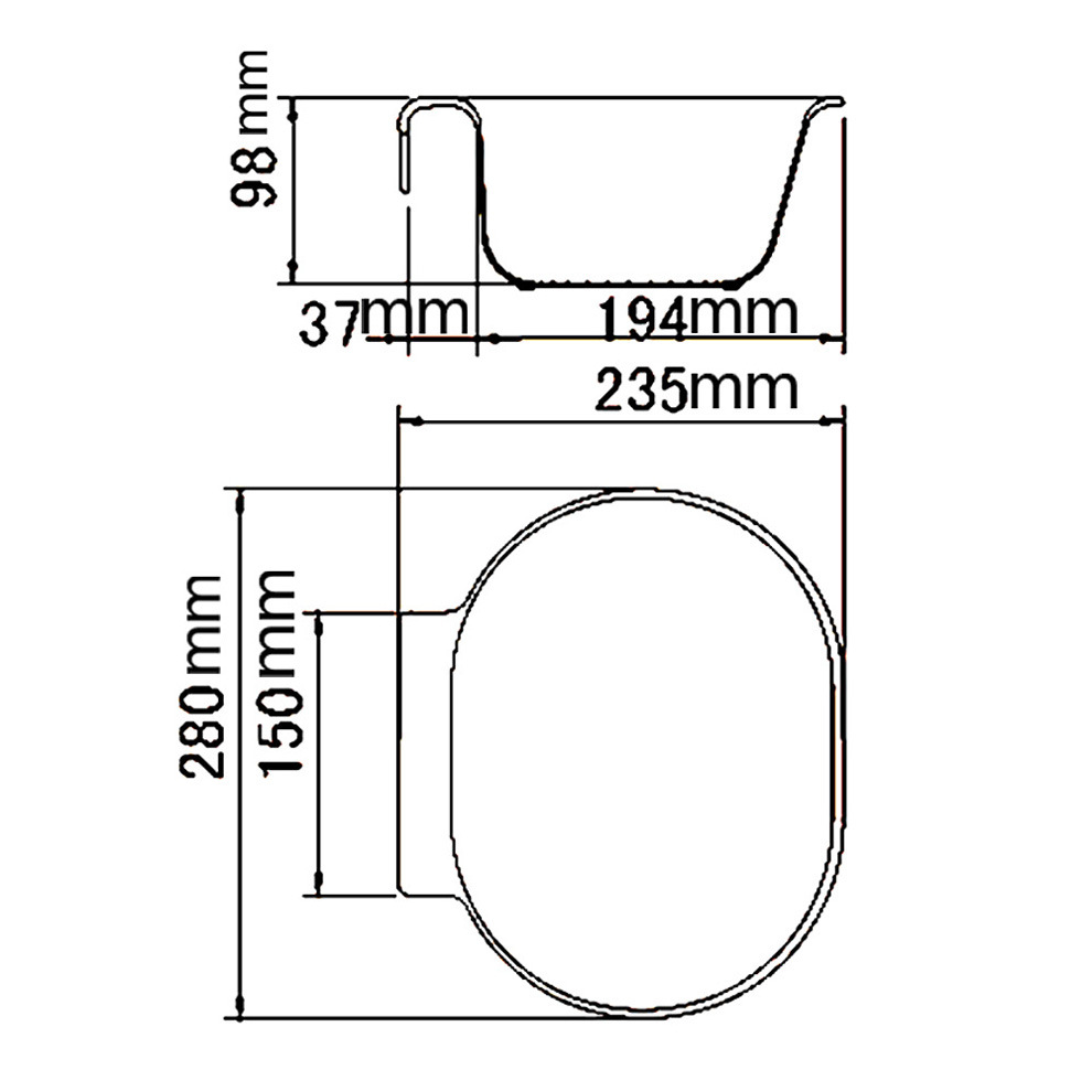 Kitchen Sink Hanging Basket, Washbasin Hanging Drain Plastic Basket, PP Original Rice, Washing Vegetables and Fruits QD016