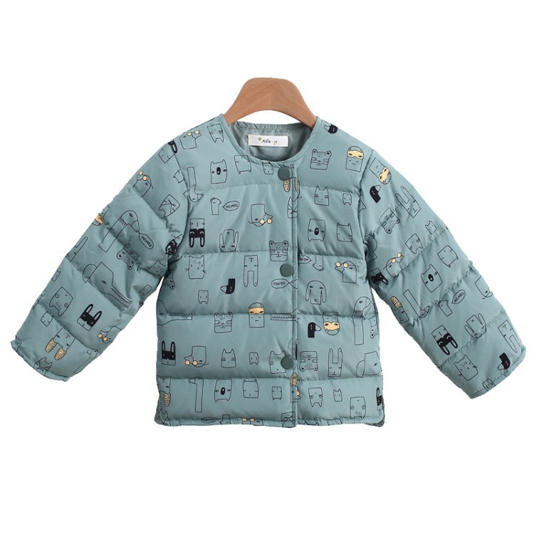 Children's down jacket 2020 new arrival medium and small children's western style Korean style lightweight winter girls' coat Boys' winter fashion