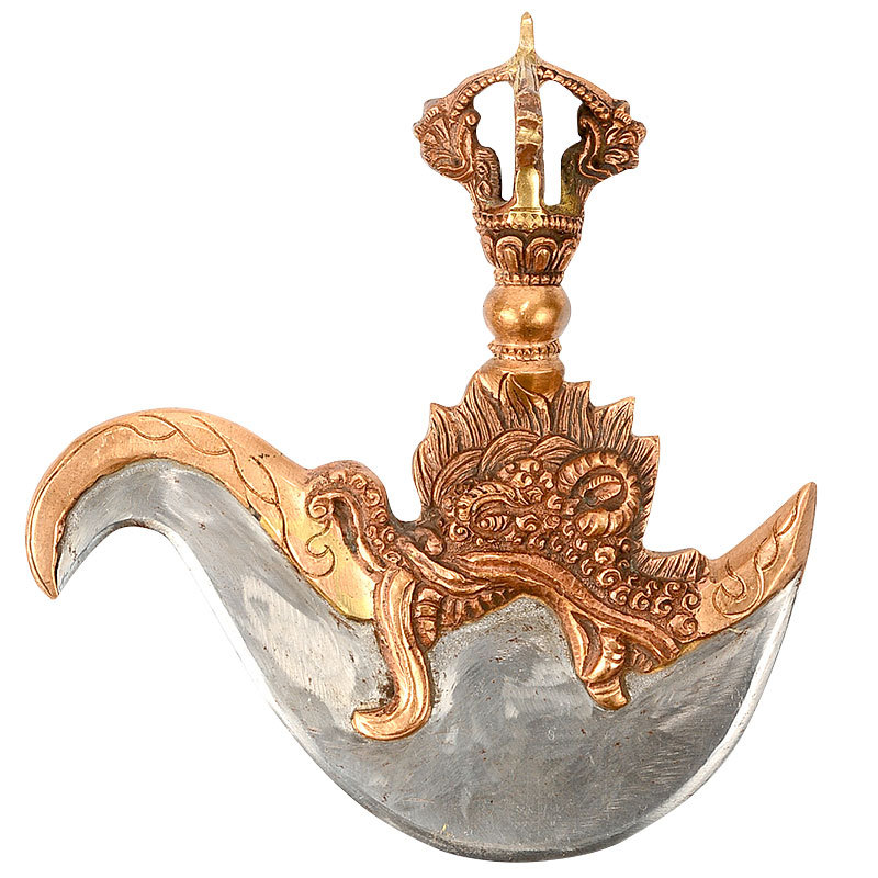 Buddha Yuan Hui Jin Gang Yue Xizang Biography Preservation Tools Nepal Hand-made Preservation Tools Upper Copper Lower Iron Diamond Pestle Preservation Tools