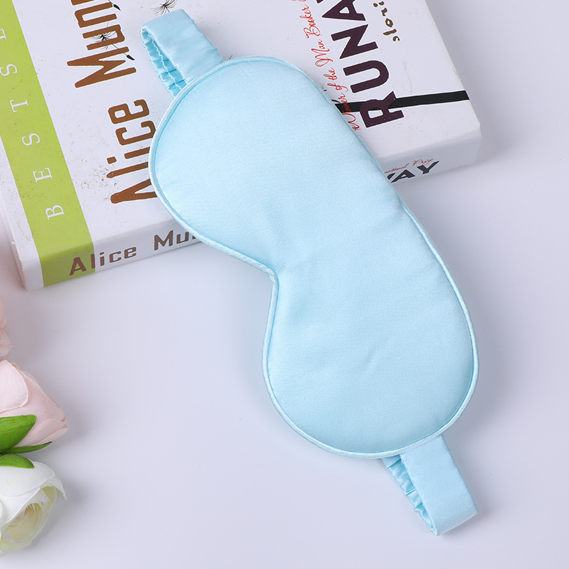 Factory custom silk sleep eye mask travel blackout eye mask elastic tie eye mask mulberry silk breathable eye mask