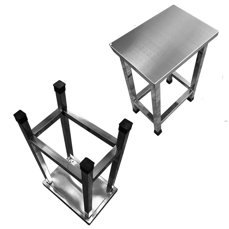 Clean workshop assembly line stainless steel chair square chair square chair stool stainless steel four-legged chair