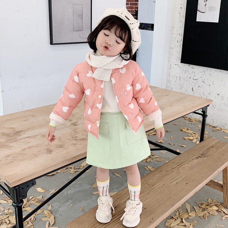 Children's down jacket 2020 new arrival medium and small children's western style Korean style lightweight winter girls' coat Boys' winter fashion
