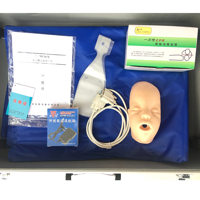 Infant Cardiopulmonary Resuscitation Simulator Neonatal Resuscitation Human Body Model CPR Infantile Asphyxia First Aid Rubber Dummy