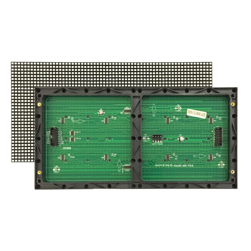 F3.75 Table Sticker Unit Board 64*32 Indoor P4.75 Monochrome License Plate led Display Module 304*152mm