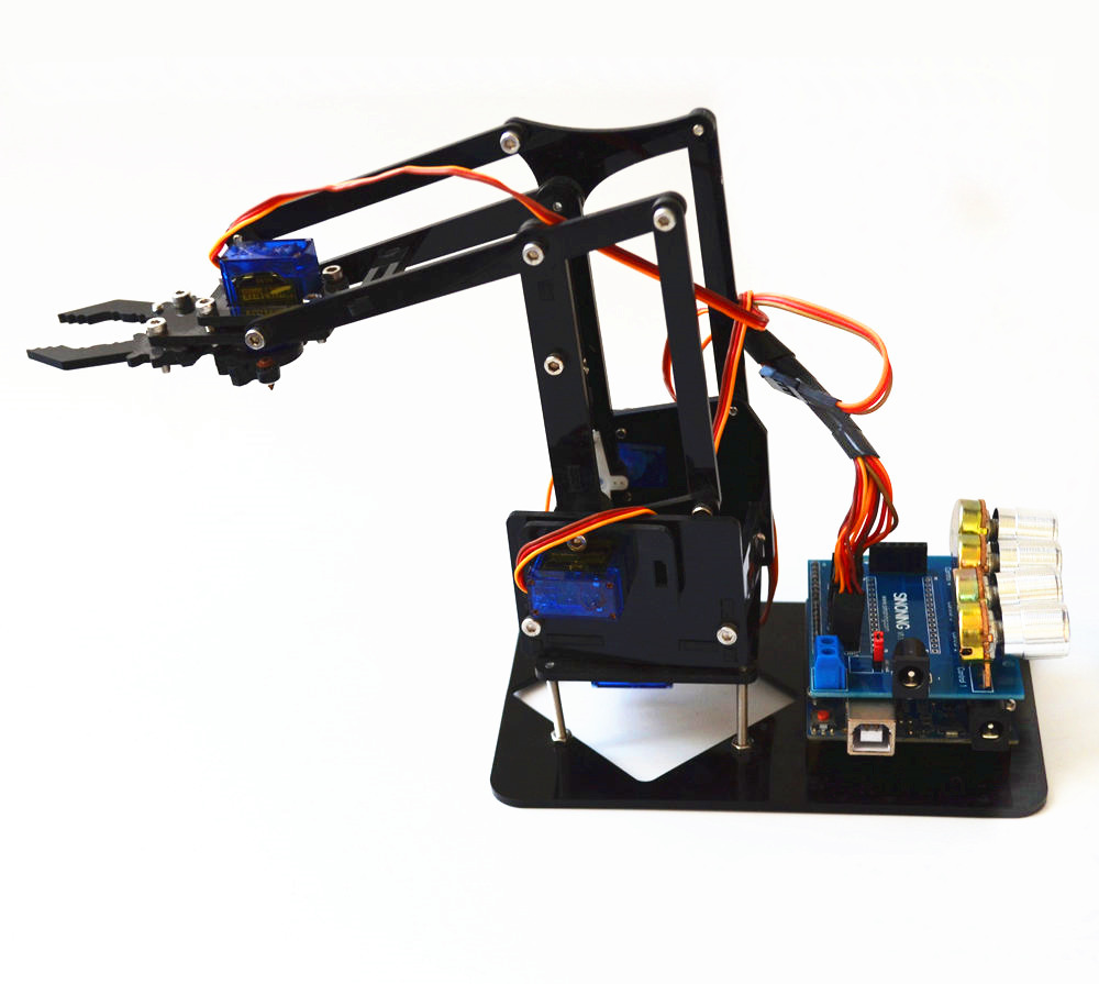 DIY manipulator mechanical arm robot mechanical claw SG90 Raspberry Pi UNO kit Economic version