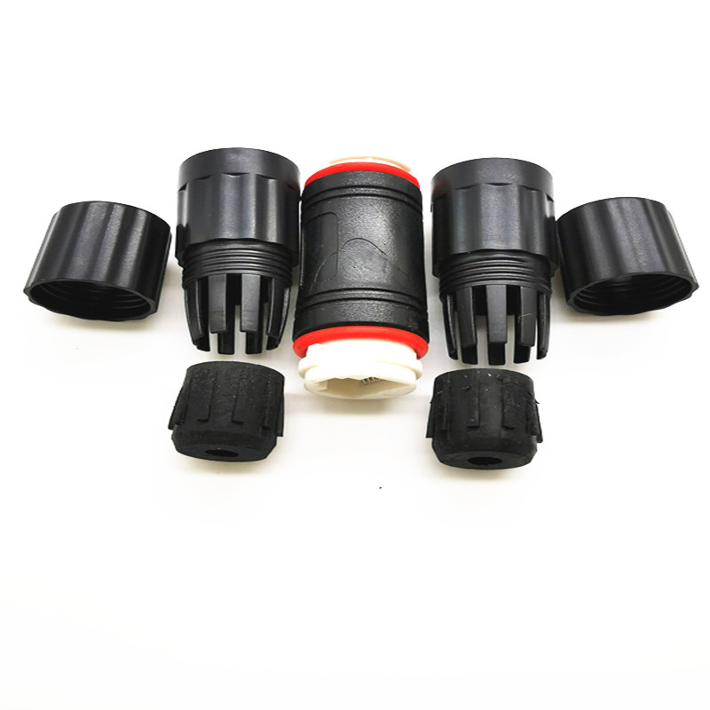 Waterproof and dustproof RJ45 network cable connector connector connector outdoor network straight-through head dual-head network cable extender