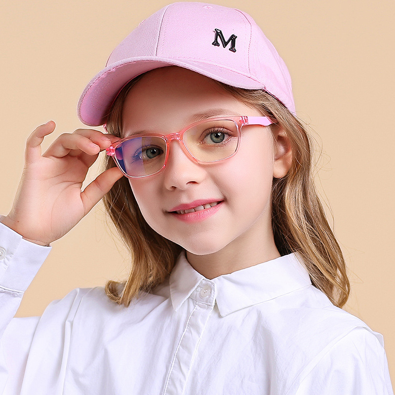Children's fashion Anti-blue light glasses children TR90 goggles mobile phone computer anti-blue light frame YKF8140