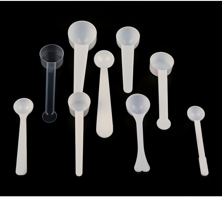 Wholesale 1g plastic powder spoon quantitative spoon 1G round spoon powder spoon measuring spoon