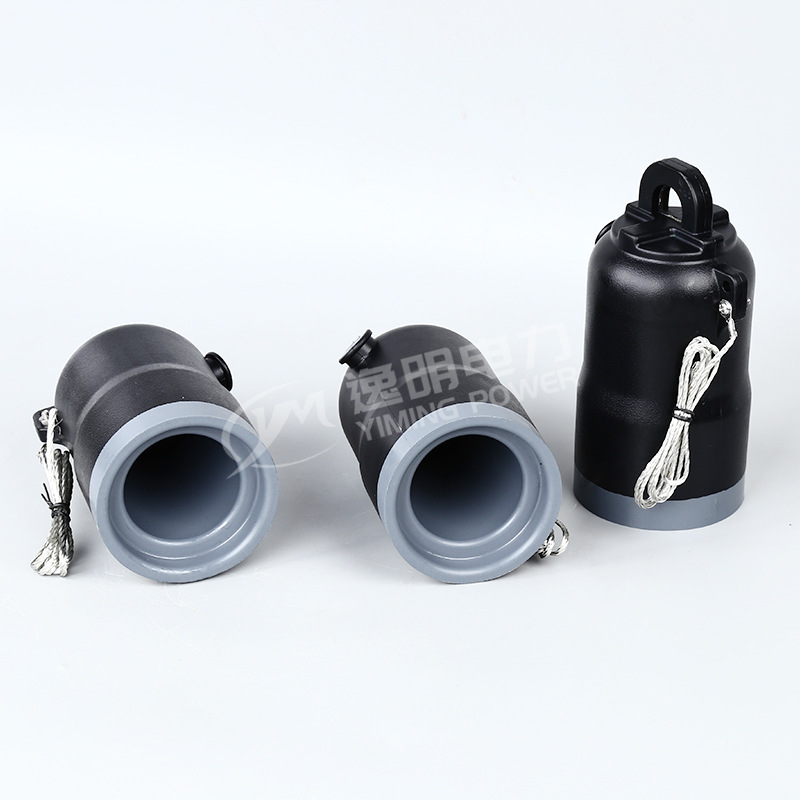 Plug-in head European-style YM-15/630A insulation cap separation with ground wire high voltage branch box ring net Cabinet Accessories