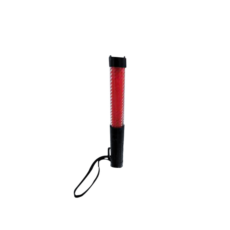 Baton spiral pattern LED traffic multi-function flash belt sling waist buckle battery flashlight baton