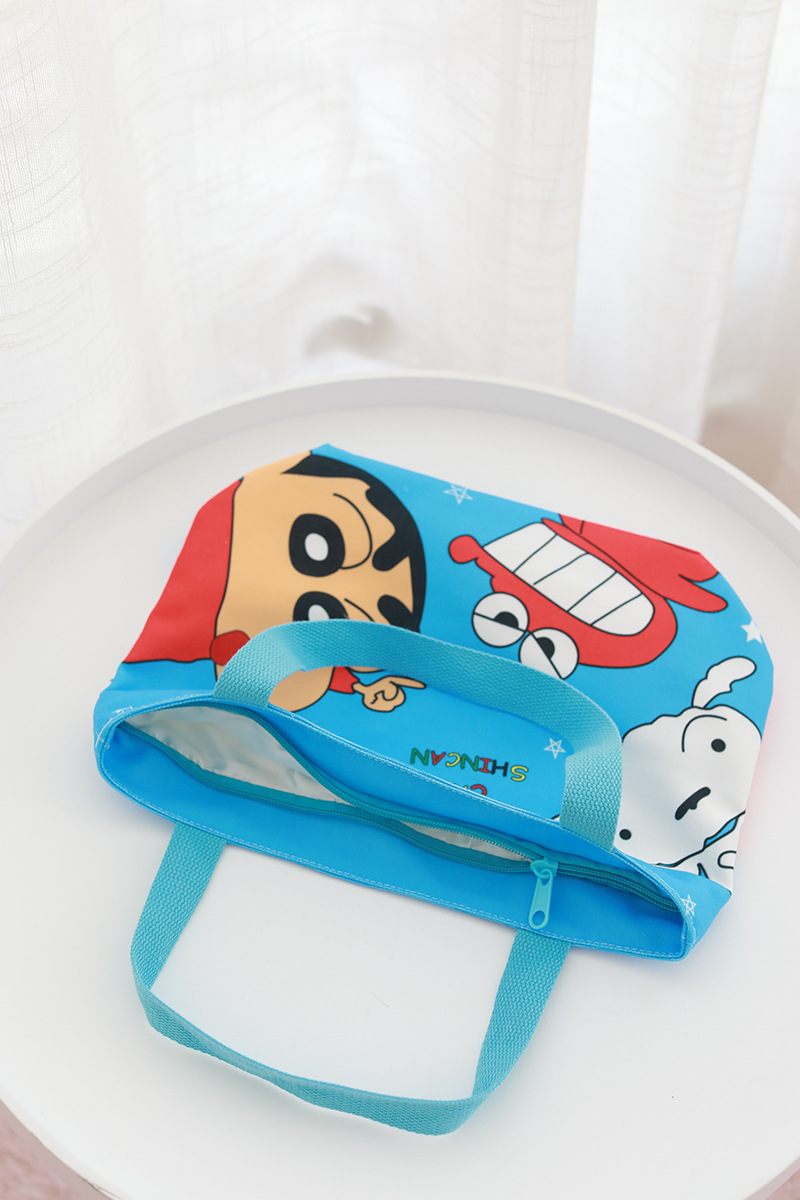 Joker small new cute cartoon canvas lunch bag student lunch bag zipper handbag bag