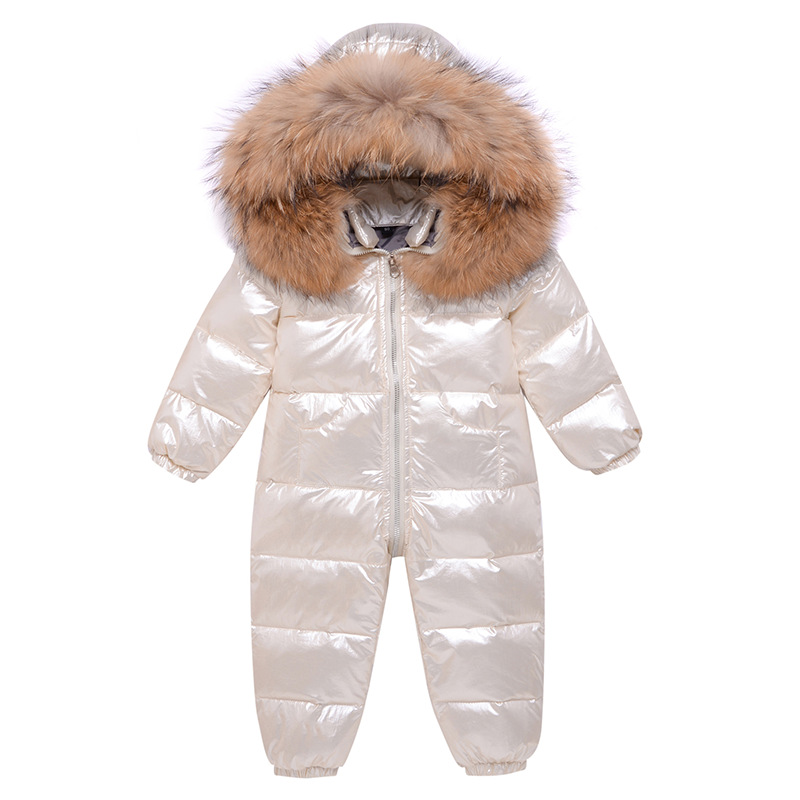 Factory direct baby down jacket men's baby down jumpsuit thickened girls' down jacket