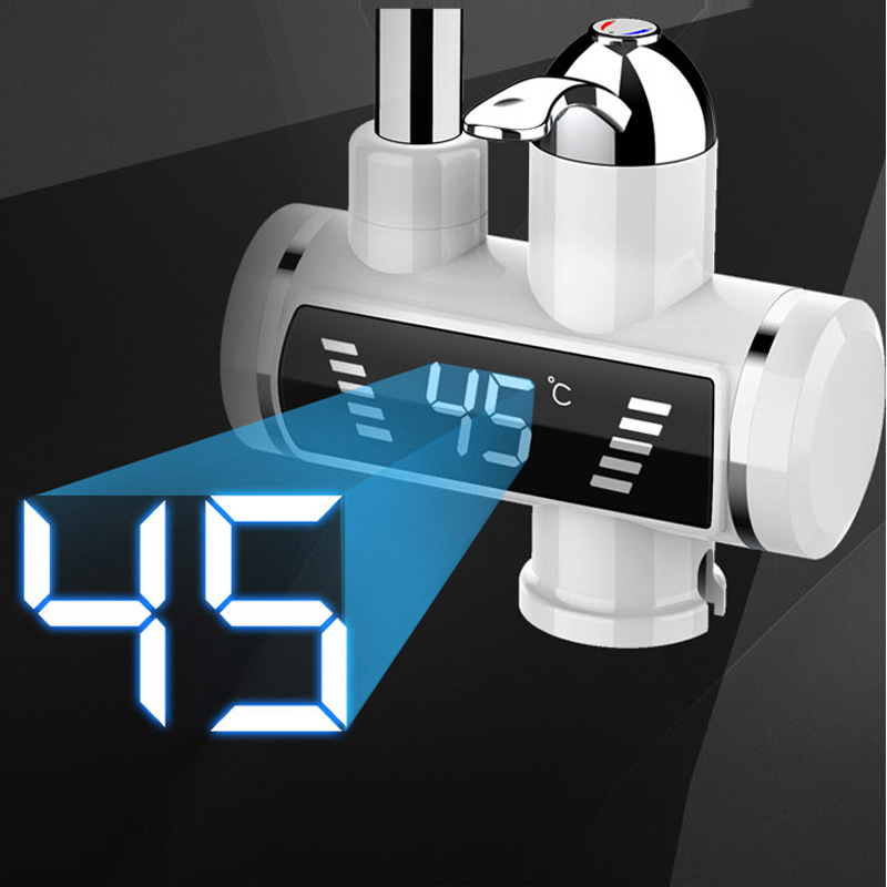 New digital display instant heating electric faucet three seconds fast hot hot and cold dual-use factory wholesale