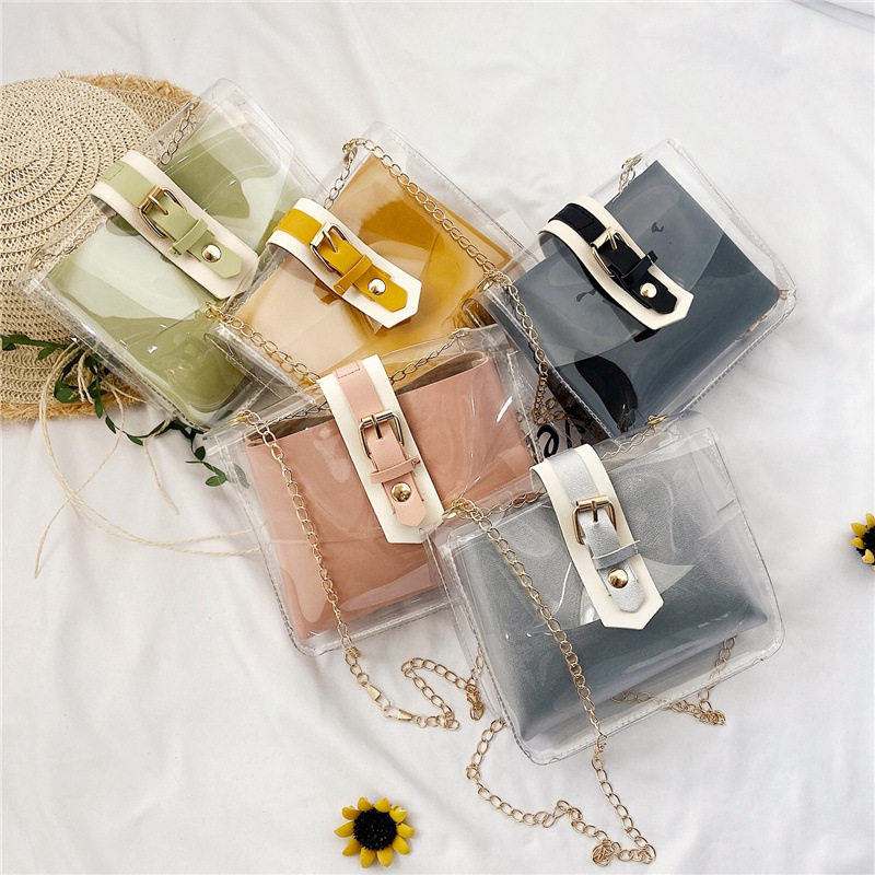 Новая городская повседневная ПВХ сумка для женщин, сумка через плечо, износостойкая цепочная сумка, модная сумка для улицы