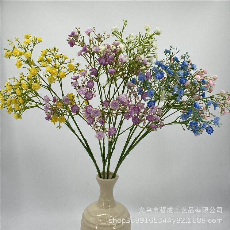 Звездный искусственный цветок украшение гостиной пластиковый искусственный цветочный букет стеклянная ваза столовая цветочная композиция свежие декоративные украшения