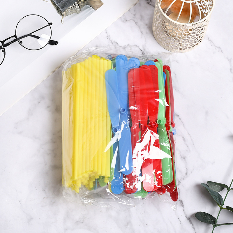 Plastic Bamboo Dragonfly Non-Luminous Bamboo Dragonfly Hand-Rubbed Flying Fairy Nostalgic Classic Outdoor Toy Manufacturer Wholesale