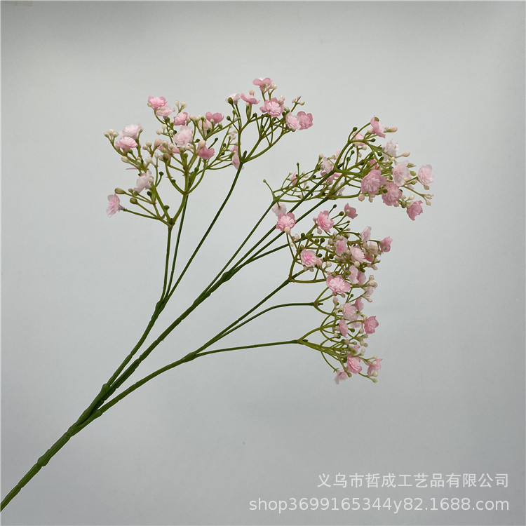 Starry artificial flower living room decoration plastic artificial flower bouquet glass vase dining table flower arrangement fresh decorative ornaments