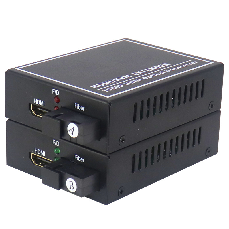 Yonghang HD-optical fiber transmitter 1 channel HD video optical transceiver + USB extension transceiver KVM optical transceiver
