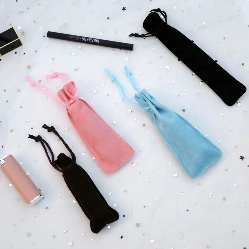 Fresh Lipstick storage bag wholesale beauty instrument jewelry drawstring velvet bag portable drawstring cloth bag printing logo