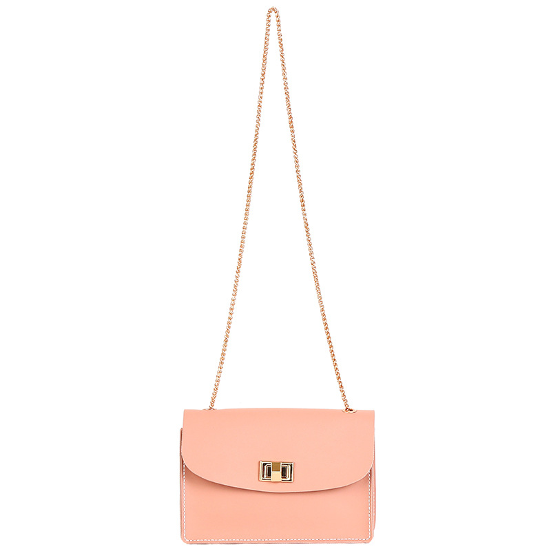 Bag 2020 new versatile simple girl chain Korean style crossbody shoulder small square bag diy handmade material bag