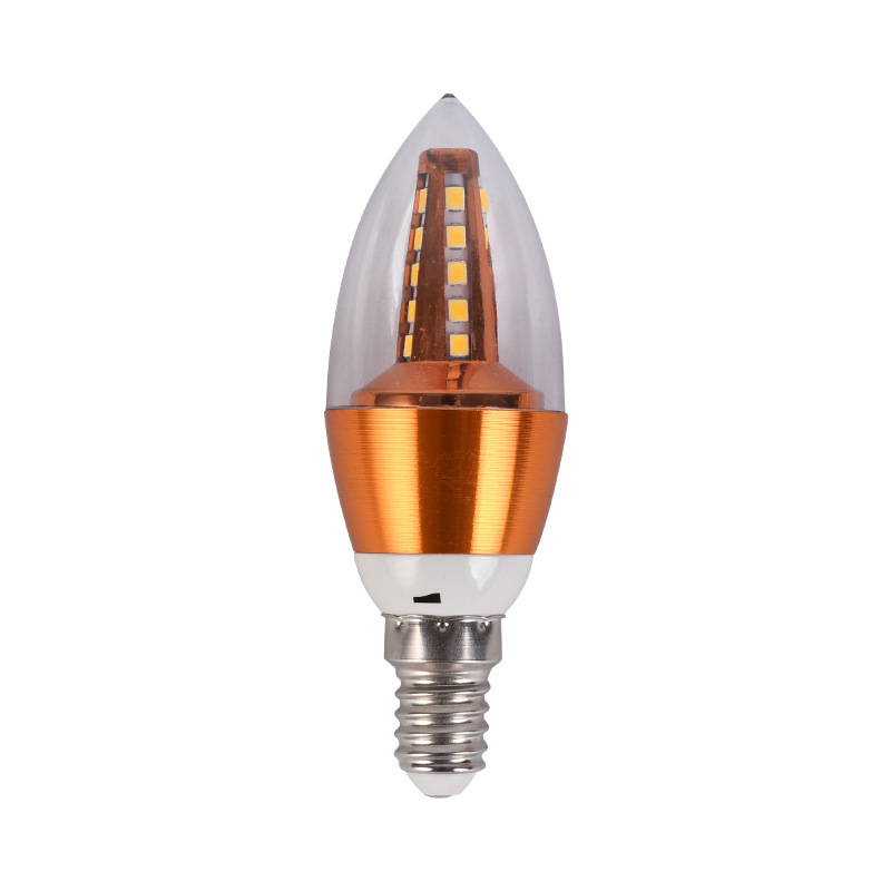 led candle bulb e14 small screw bright sharp bubble pull tail crystal chandelier e27 large screw home warm light source