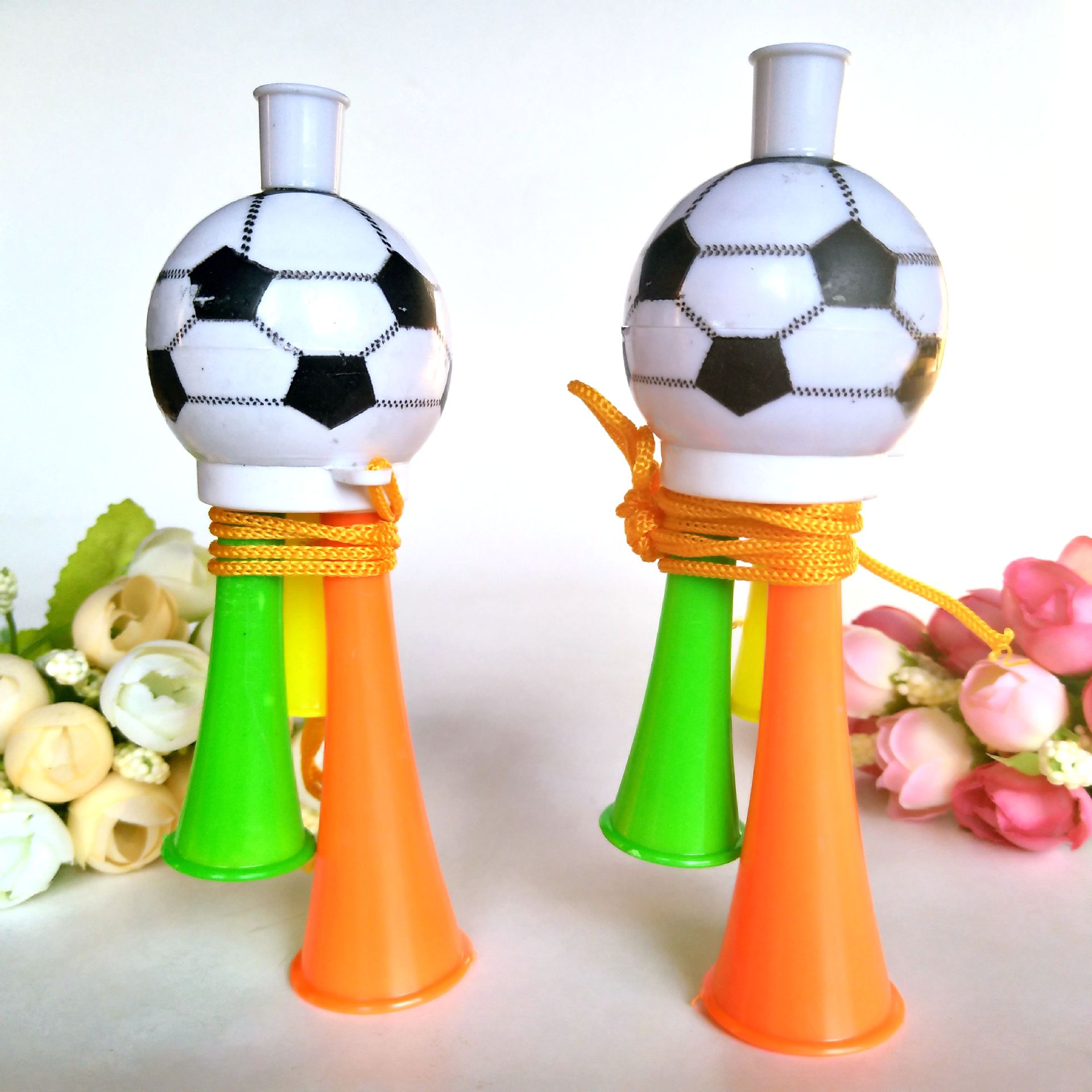 Футбольный рожок, детский рожок, реквизит для поддержки, пластиковый трехтональный рожок, игрушки для детей