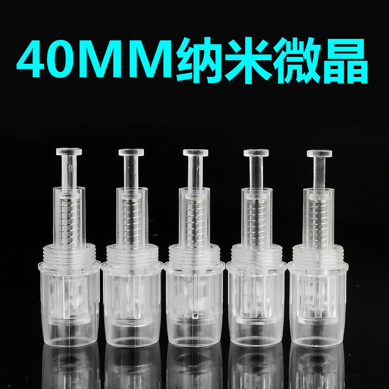 Нанокристаллическая электрическая игла, круглая кристаллическая квадратная нано-винтовая, 4 см, крем для управления кожей