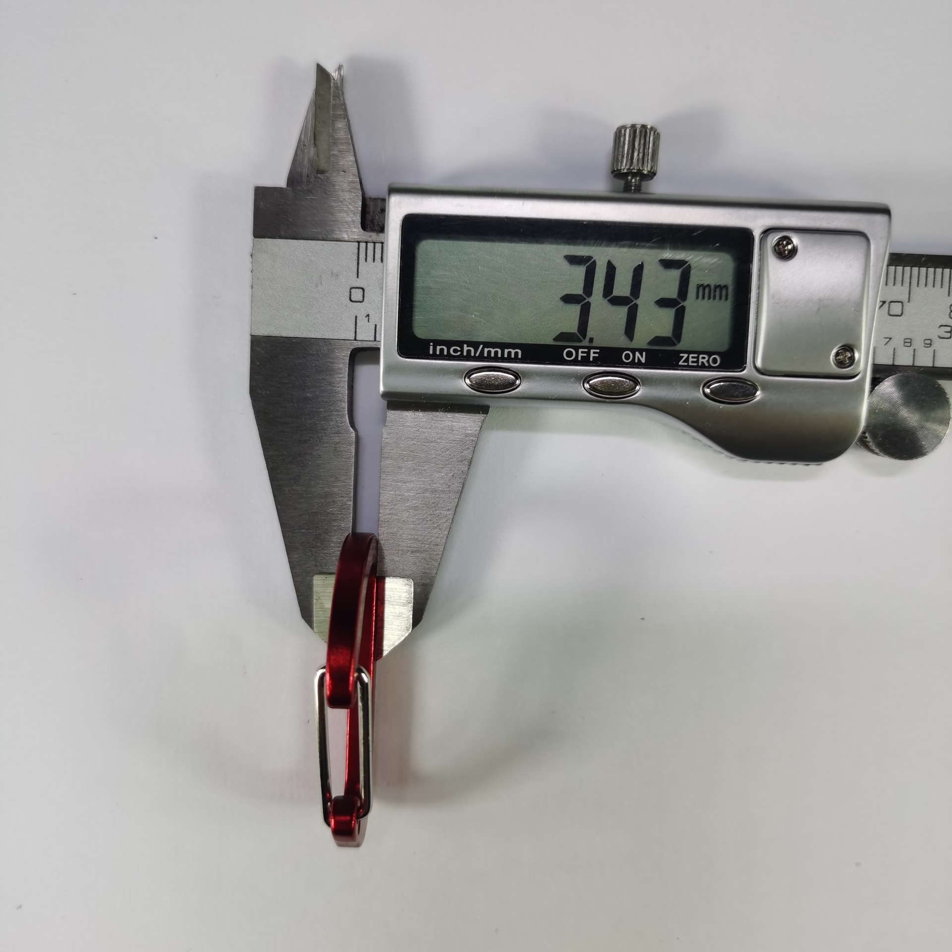 Factory direct Sales No. 4 d-shaped Fully Flat Aluminum Alloy Carabiner Colorful Steel Wire Buckle Spring Hook Fixed LOGO