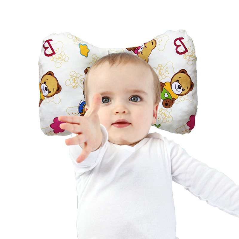 Baby pillow 0-1 years old newborn anti-deviation head Correction baby correction partial head shaped pillow summer breathable