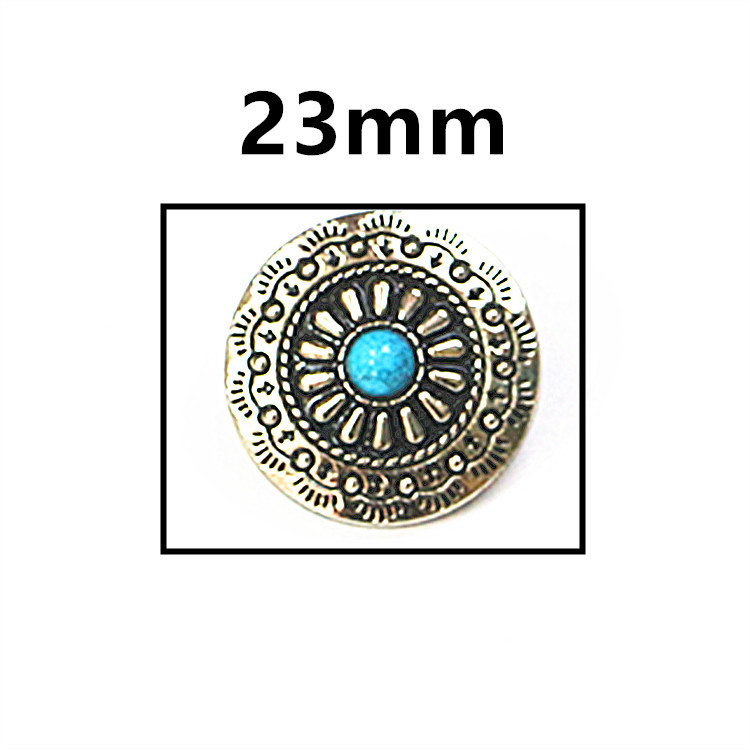 Factory direct 23mm cloth buckle sunflower chrysanthemum decoration key chain luggage coin buckle DIY leather accessories