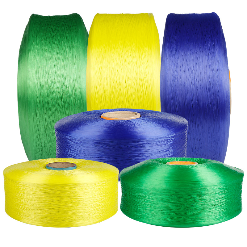 Manufacturer 900D Colored Silk in Stock 300D 600D Military Green Yellow Blue Puqiang Colorful Pp Polypropylene Silk E18