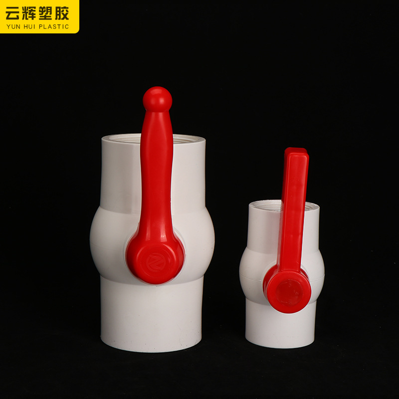 Ball valve with screw pvc ball valve water supply valve internal screw stop valve pvc flat ball valve