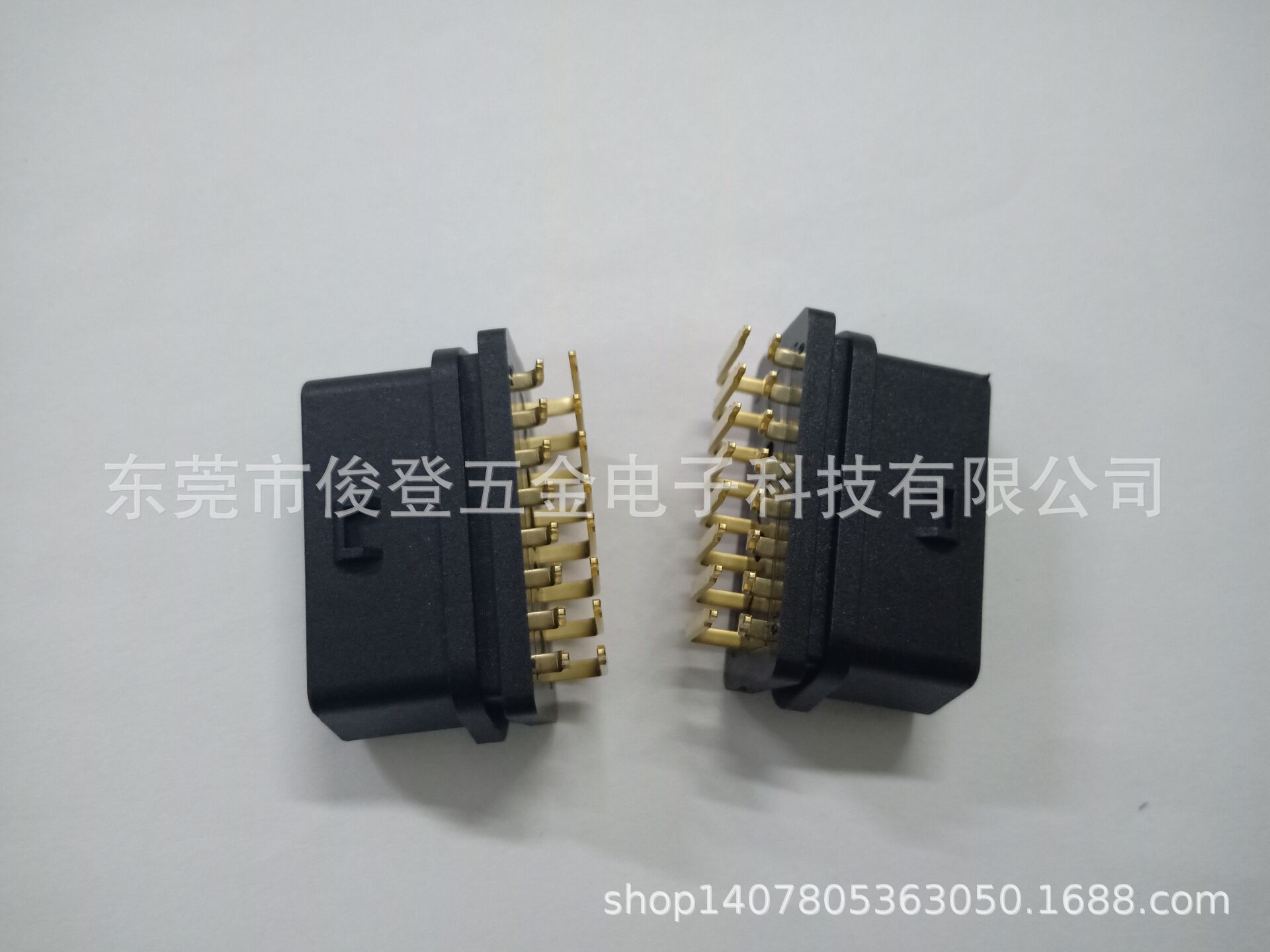 Manufacturers sell OBD2 curved pin female