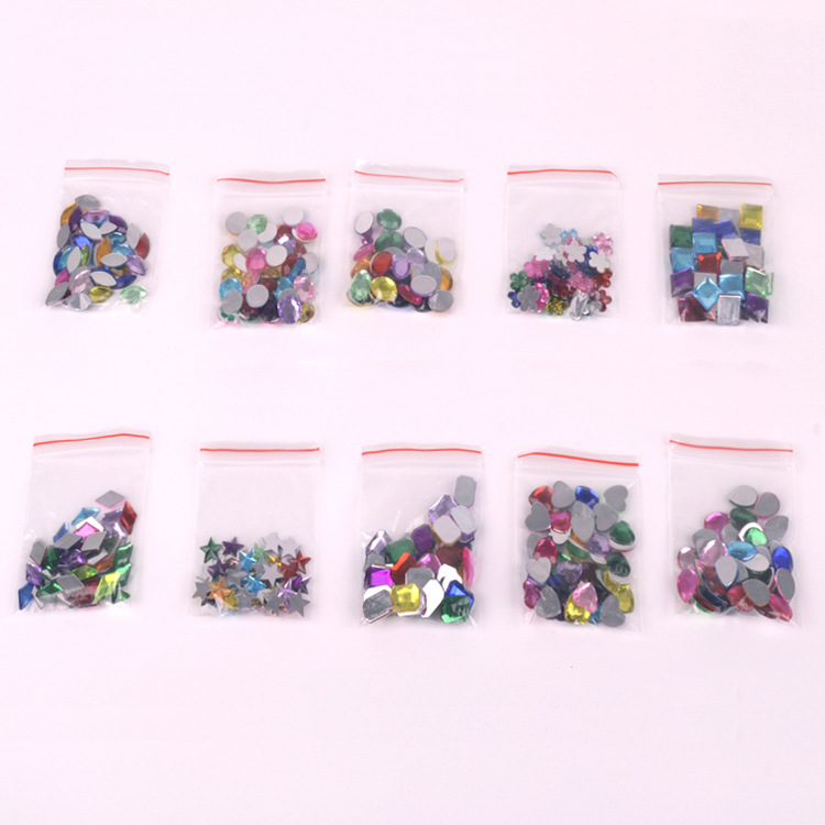 New acrylic loose drill a variety of sizes without sticky acrylic drill creative DIY stickers children's accessories