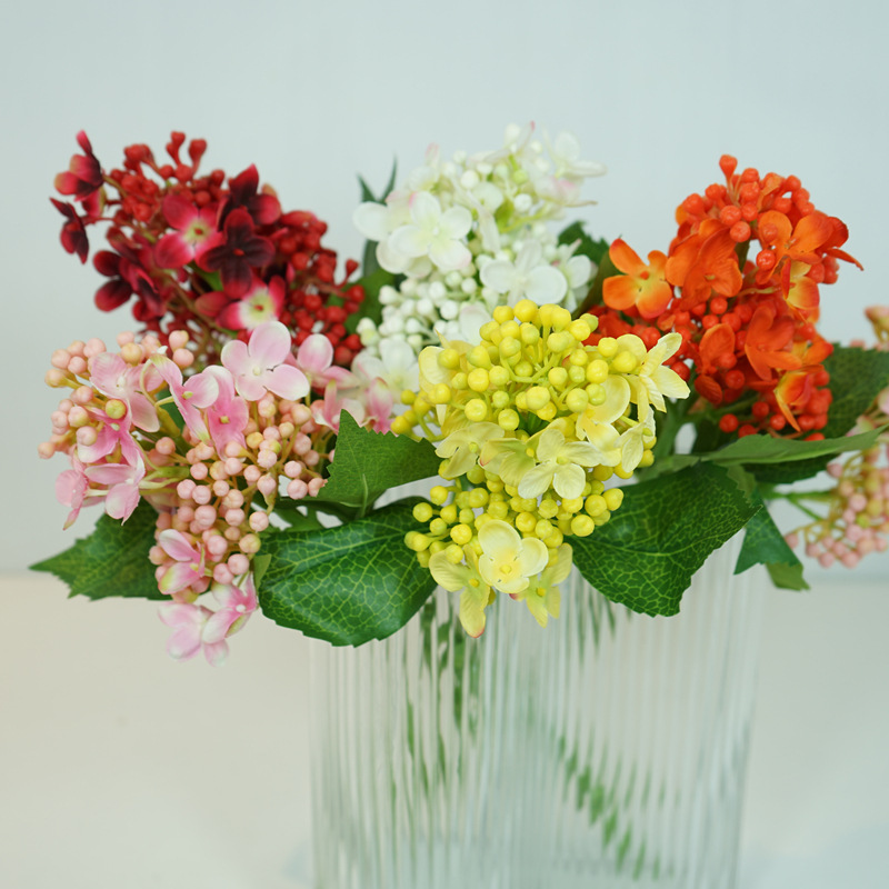 Качественная простая симуляция сирени гортензии маленький букет для домашнего декора мягкая цветочная композиция оптом