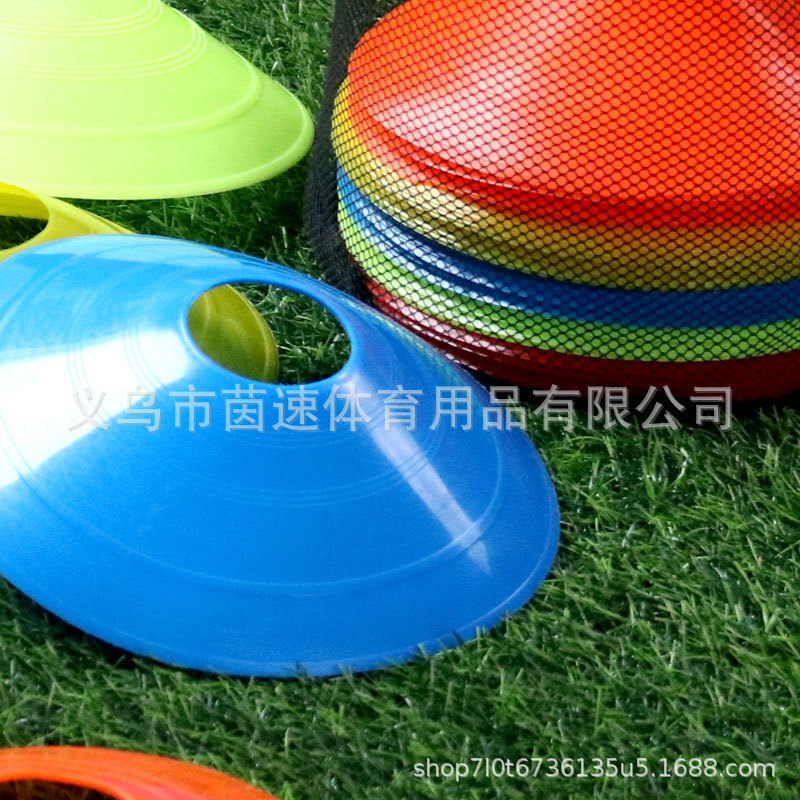 Football training equipment round hole logo plate flat sign plate children's training toys equipment Sports obstacles