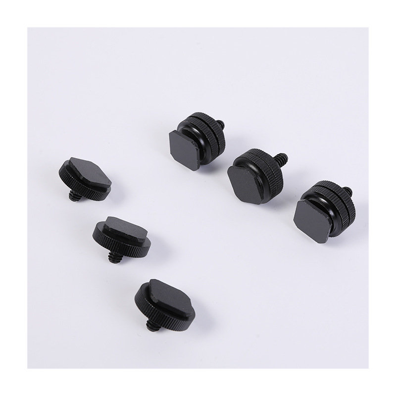 Aluminum Alloy Hot Shoe Socket Single Layer Double Layer Hot Shoe Screw Mobile Phone Clip Hot Shoe Camera Pan/tilt Hot Shoe Screw